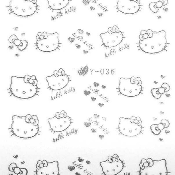 Hello Kitty - NAil Art Decal - BLUE64 - Picture 3 of 3